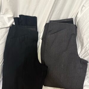 Old Navy Black and Gray Skinny Trousers
